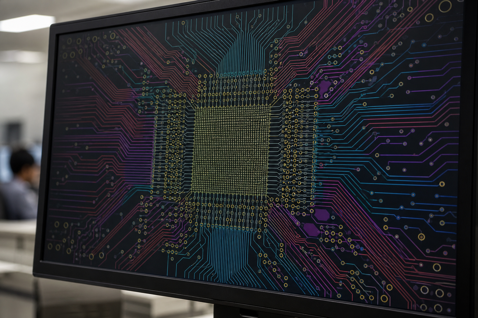 BGA fanout routing on a multilayer PCB