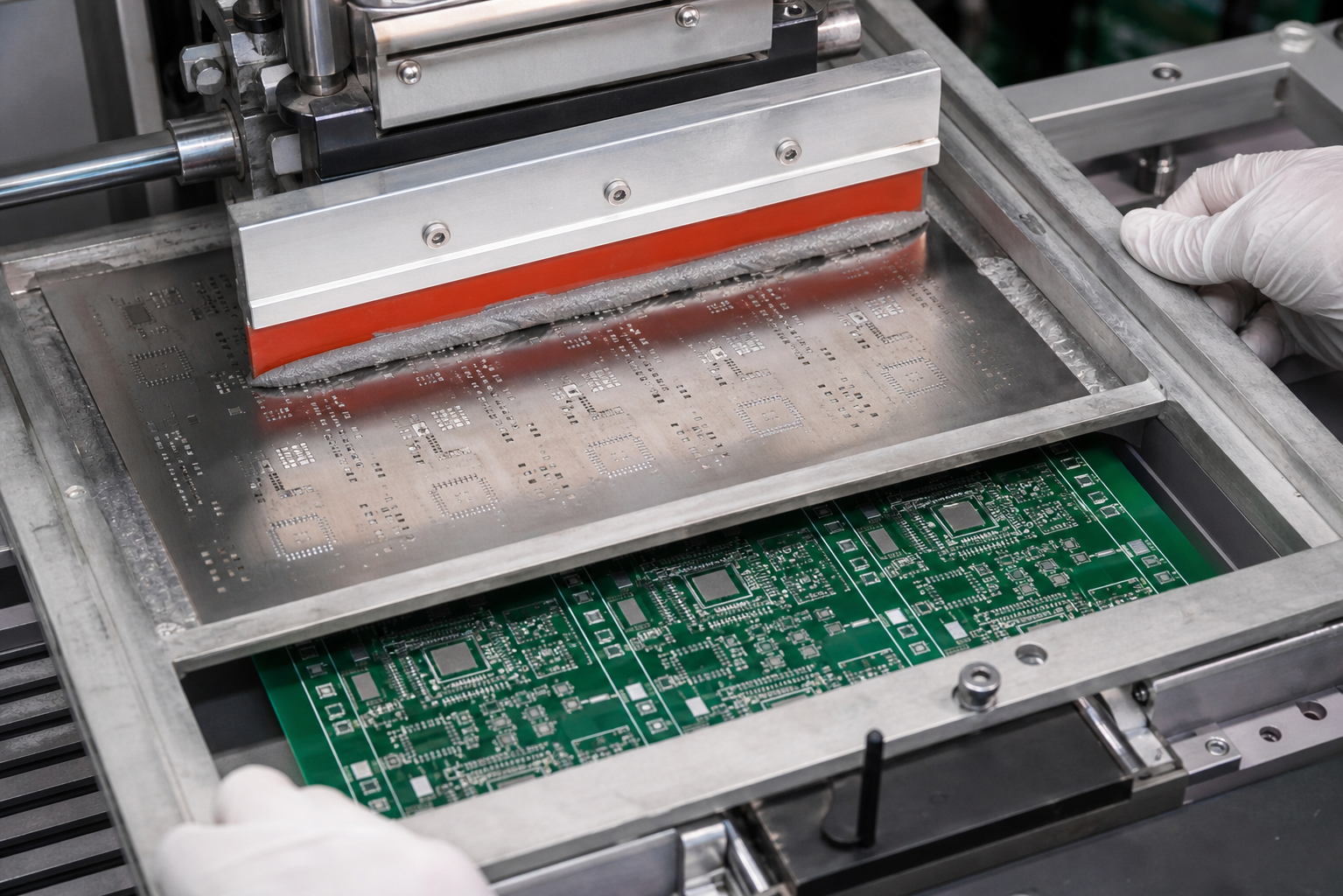 Solder paste stencil printing